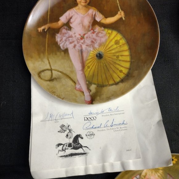 Lot of 5 Collectibole Art Plates w/ Cert of Authenticity - Picture 7 of 9